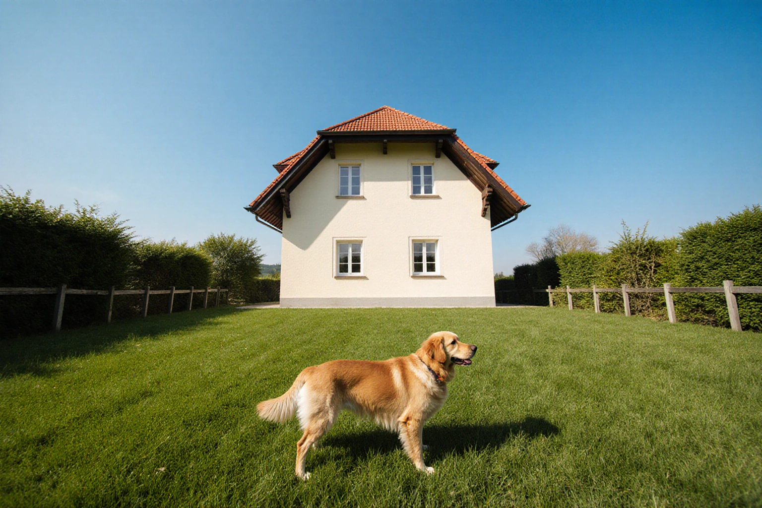 Bayerisches Haus mit Garten für Menschen und Haustiere